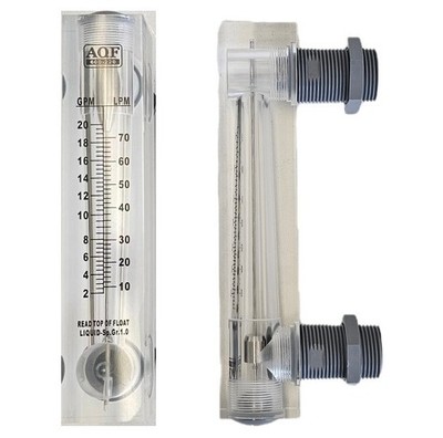 AQF-600-220, Flow Meter Panel Mount 1'' NPT