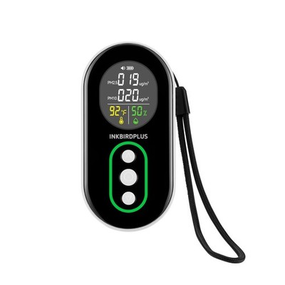 PM2.5 Indoor Air Monitor, Portable PM2.5 PM10 and Temperature Humidity Detector,