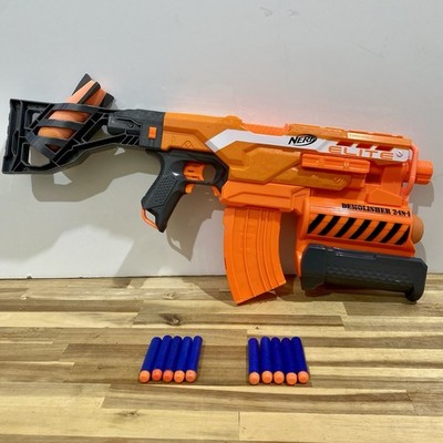 NERF N-Strike Elite Demolisher 2 in 1 Blaster With Stock, Clip And Darts - A8594