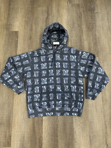 Sweat à capuche Supreme Blocks multicolore/marine FW20 homme taille XL
