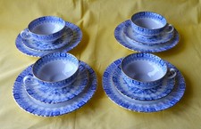 Seltmann China Blau Dorothea 4 komplette Teeg...