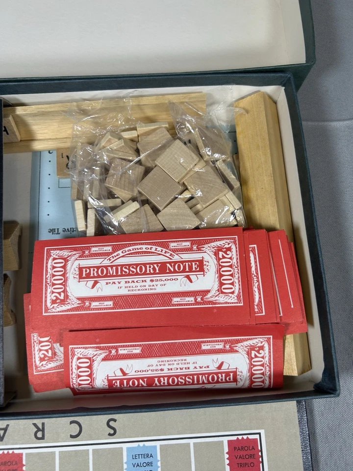 Scrabble Italian Crossword Game Foreign Edition ~ Vintage ~ Complete - Image 4 of 4