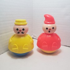 VTG 1970s Fisher Price Three Men in A Tub People Lot of 2
