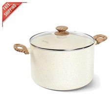 Effortless Cooking with 10 Quart Nonstick Stock Pot - Safe and Versatile Design