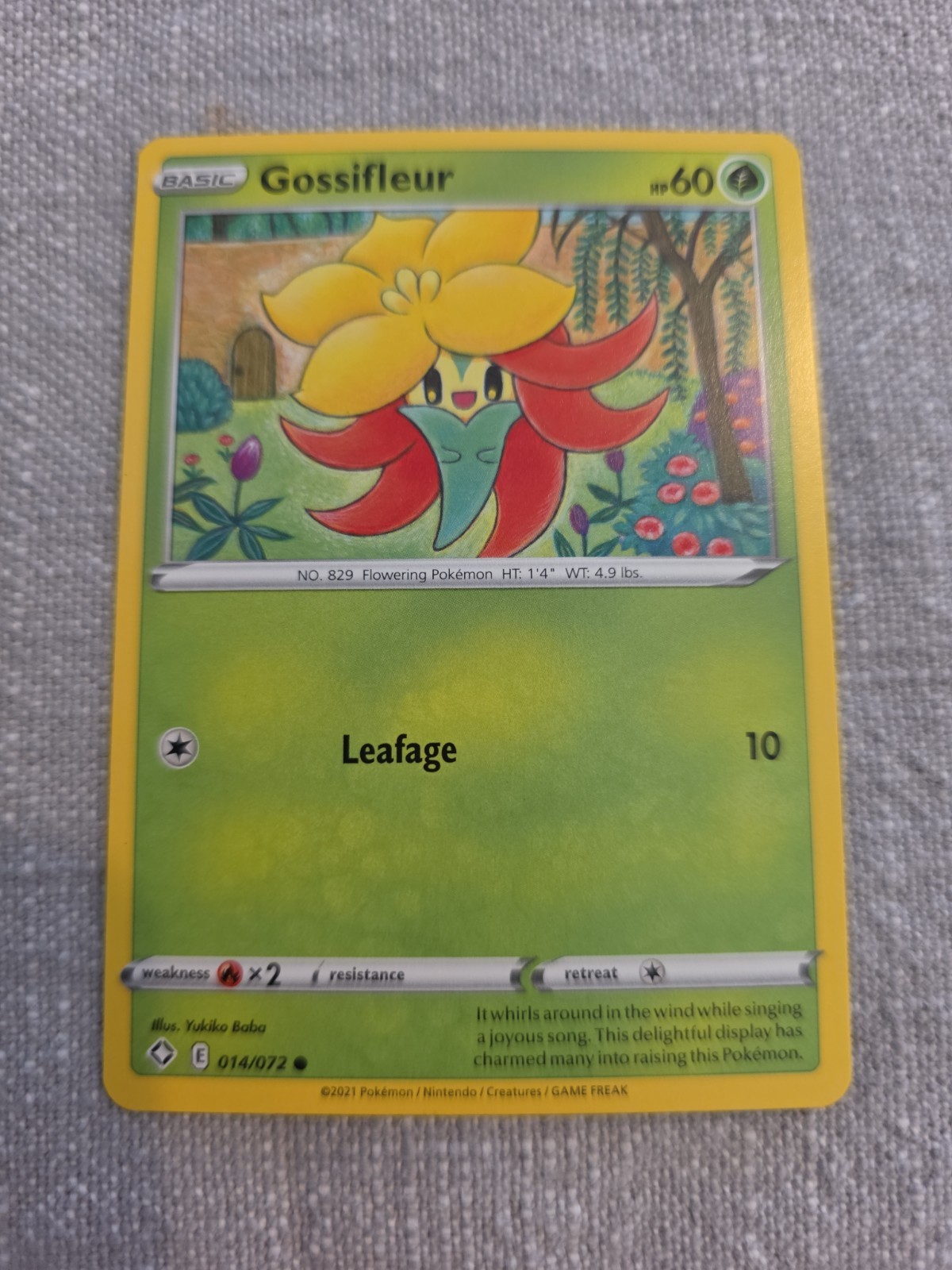 Pokemon Gossifleur (14/73) Shining Fates NM