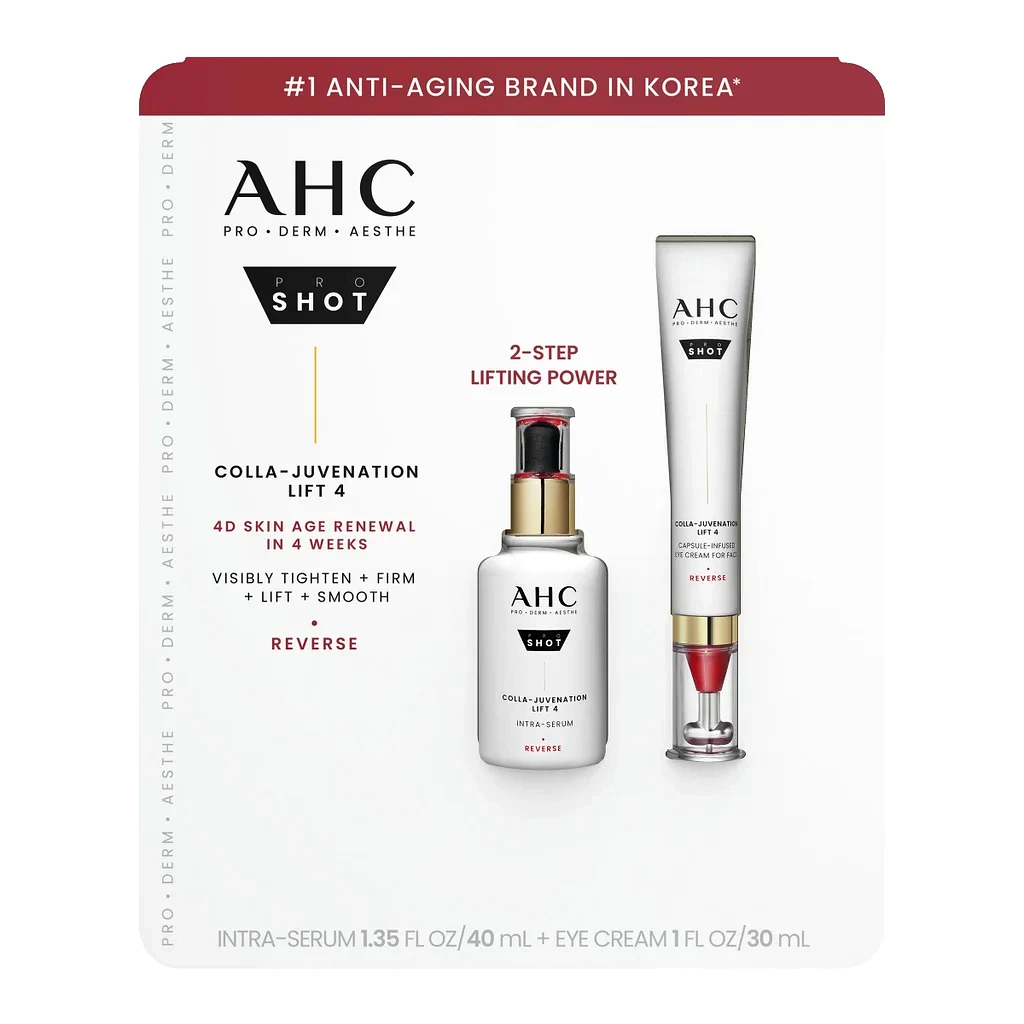 NEW AHC PRO SHOT COLLA - JUVENATION INTRA SERUM AND + EYE CREAM (1.35 OZ + 1 OZ)
Opens in a new wind