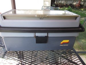 Plano Top Access 7803 Tackle Box 3 Level Tray Loaded with Tackle & Zebco FT35