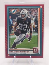 Alexander Mattison-2025 Panini Donruss Press Proof Red #162 Miami Dolphins NFL