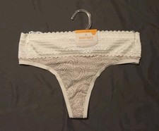 Warners Non Pinching Comfort Waistband Lace Thong Size Small 5 BNWT