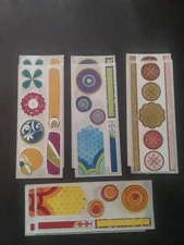 Creative Memories ~ Lot of Eight Studio Stickers ~ 2" x 5"  Fun Shapes