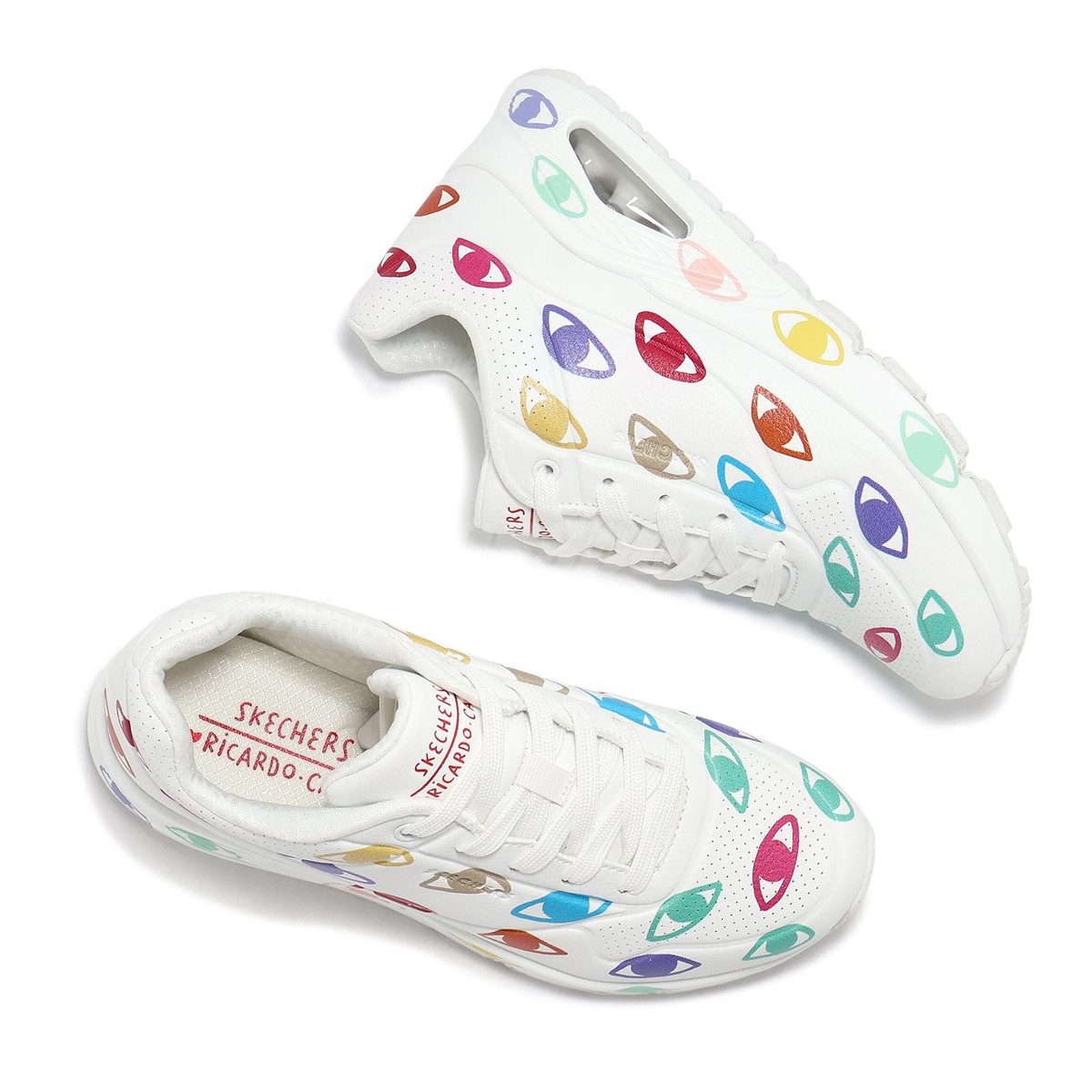 richinei0114様　2点　おまとめ Skechers x Ricardo Cavolo Uno-Many Eyes White Multi Women Casual