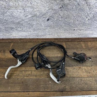 #ad #ad Hayes Nine Hydraulic Disc Brake Set Front Rear Black PARTS Untested $39.99