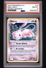 2007 POKEMON DIAMOND & PEARL SECRET WONDERS #15 MEW-HOLO PSA 8 on eBay