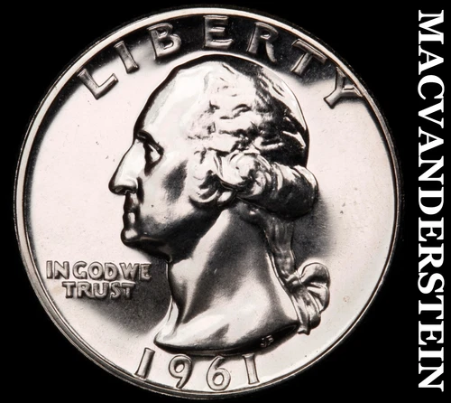 1961 Silver Washington Quarter-Choice Gem Proof Lustrous No Reserve #G7568