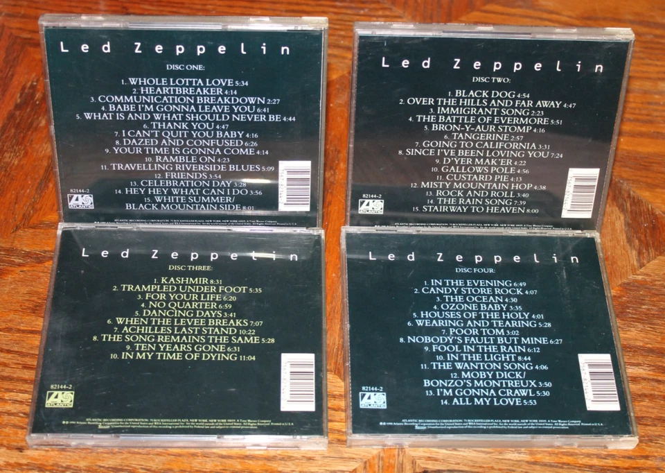Led Zeppelin Lot of 4 CDs. Hard Rock Metal Blues Page Plant Remasters Foto 2 de 2