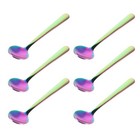 6pcs Mini Spice Spoons - Stainless Steel Small Espresso Spoons for Dessert, Tea