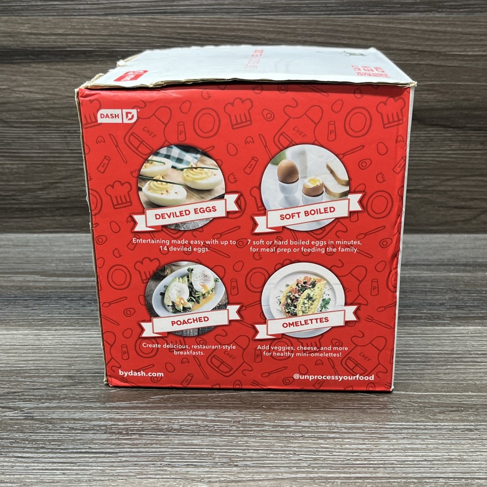Dash 7-Egg Electric Egg Cooker Black – Boils, Poaches & Steams Eggs Fast  