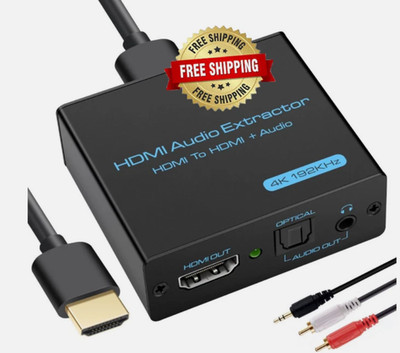 Convertidor De Audio Digital A Analogo Para Tv Con Cable Optico Coax 3.5mm Y NEW