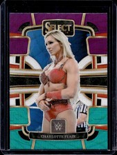 Charlotte Flair 2024 Panini Select WWE #66 Concourse Tri-Color Prizm