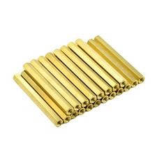 M4x60mm Female Thread Brass Hex Standoff Spacer Nut Hexagonal Pillar Screw - ...