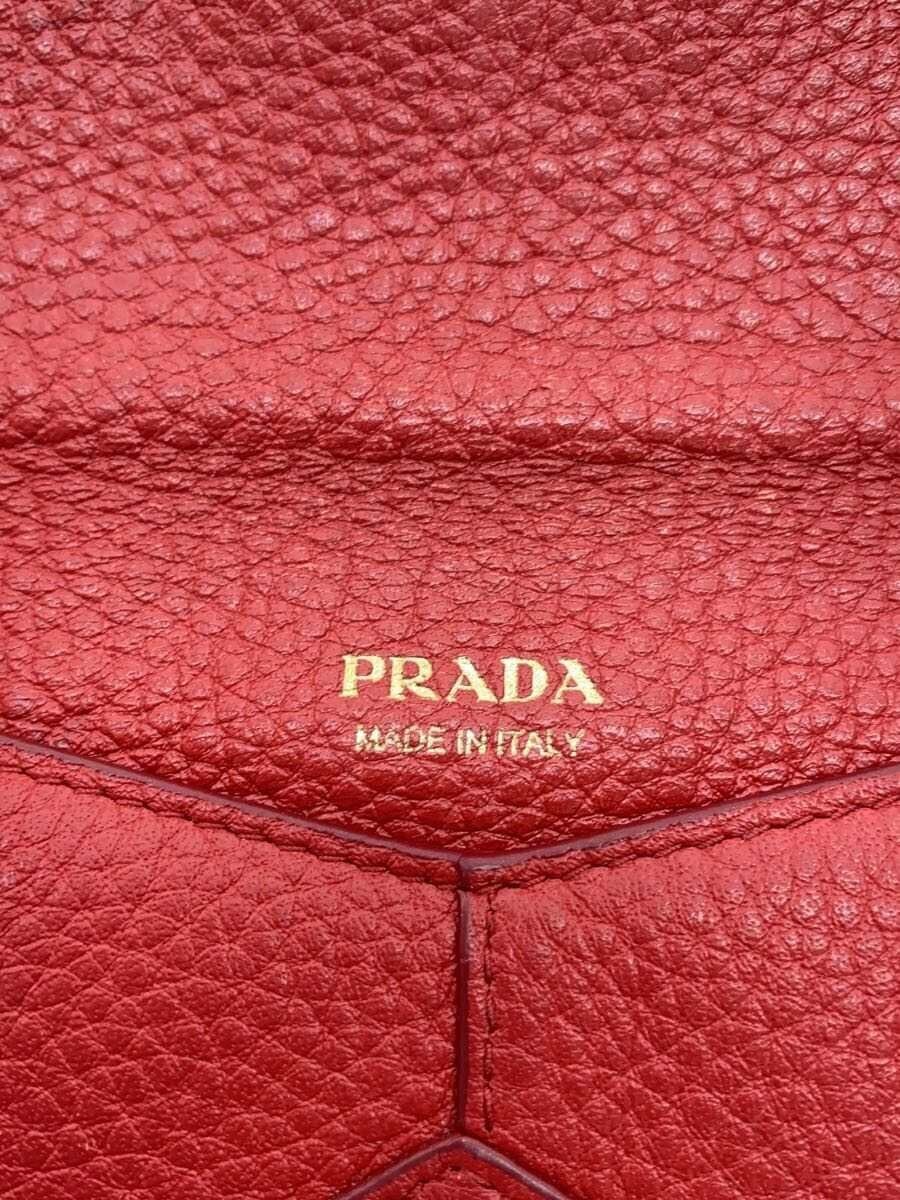 PRADA Pouch Leather RED Solid — image 5
