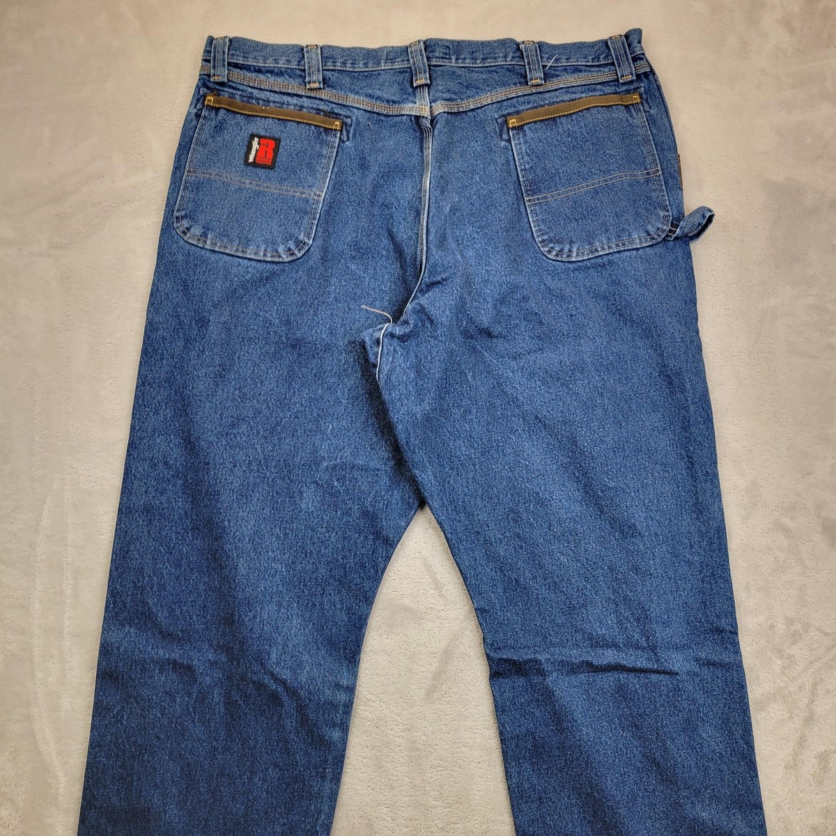 Wrangler Riggs Workwear Jeans Mens 44x30 Blue Utility Carpenter