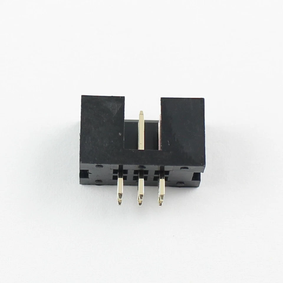 5Pcs 2.54mm Pitch 2x3 Pin 6 Pin Straight Male Shrouded Box Header IDC Connector - Image 2 of 4