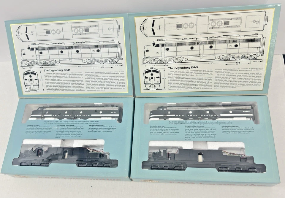 Lot (2) Proto 2000 Series E8/9 Locomotive HO NYC No.21006 4090 & 21005 #4064 NEW - Image 3 of 4