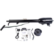 28 Black Stainless Gm Tilt Steering Column With Key Adapter R91004bk-28