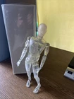 Clear Plastic GI JOE Style Action Figure w/display box