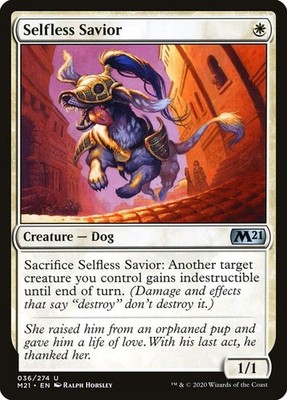 Magic the Gathering MTG  Selfless Savior U Core Set 2021 36 NM