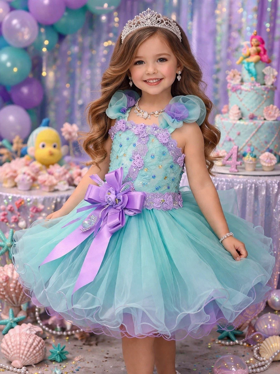 princess polly baby blue dress Most awaited Mermaid Detachable Tail Dress for Birthday Girl