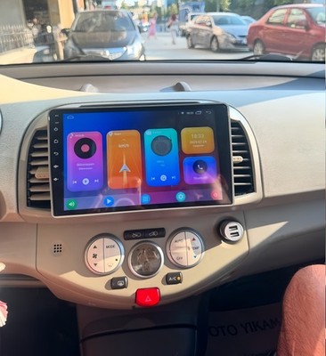 For Nissan Micra 3 K12 2002-10 Carplay Android 14 4+64G Touch Screen Radio 9''GPS