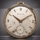 Antique Pocket Watch Bulova Swiss 17J Open Face 16AB 10K Gold RGP