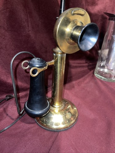 Antique Western Electric Candlestick Telephone American Bell LAMP Dates 1904 6lb - Picture 3 of 9