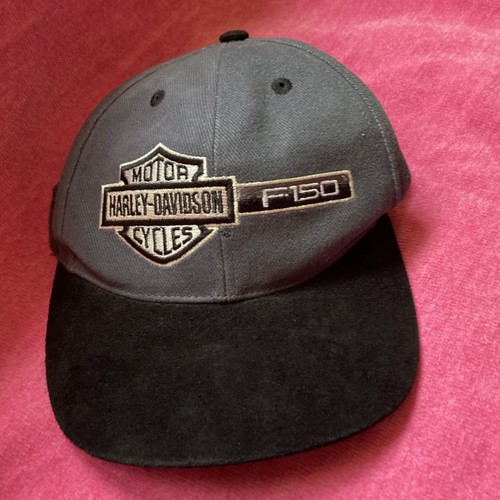 Ford Motor Classic Harley Davidson Hat Black F150 Adjustable Embroidered Logo