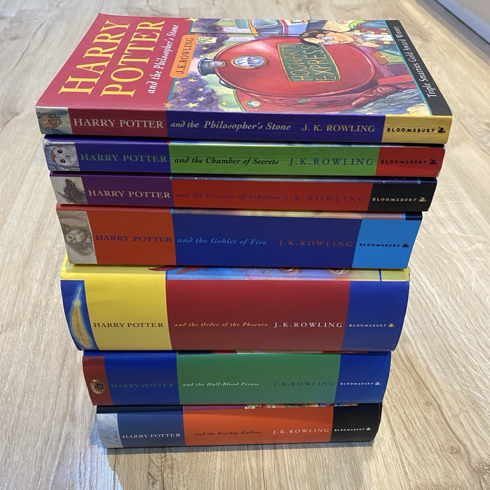 Harry Potter Set Complete 1-7 Hardback Softback Paperback First editions