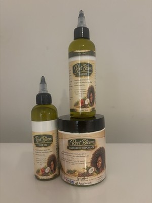 Root Bloom Hair Growth Oil -4oz Pack Of 2+1 Pomade Root Bloom Hair Growth 8 Oz