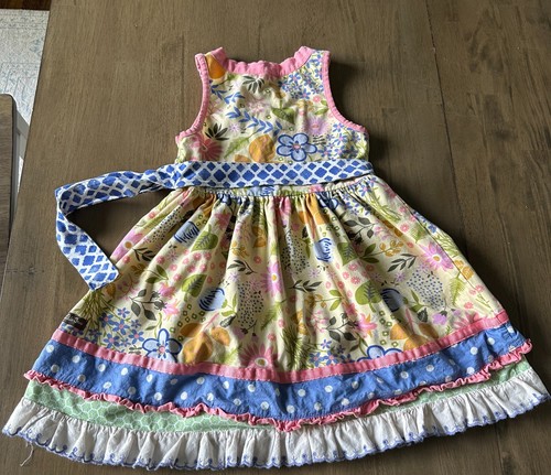 Matilda Jane May Day Dress Garden Path Scrappy Adventure Begins Size 6 - Picture 5 of 6
