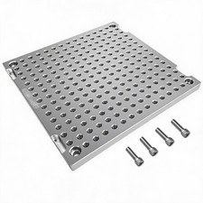 BZBMGMO 8x8x1/2" MIC 6 Aluminum Fixture / Sacrificial Plate, Mini Pallet, 1/4-20