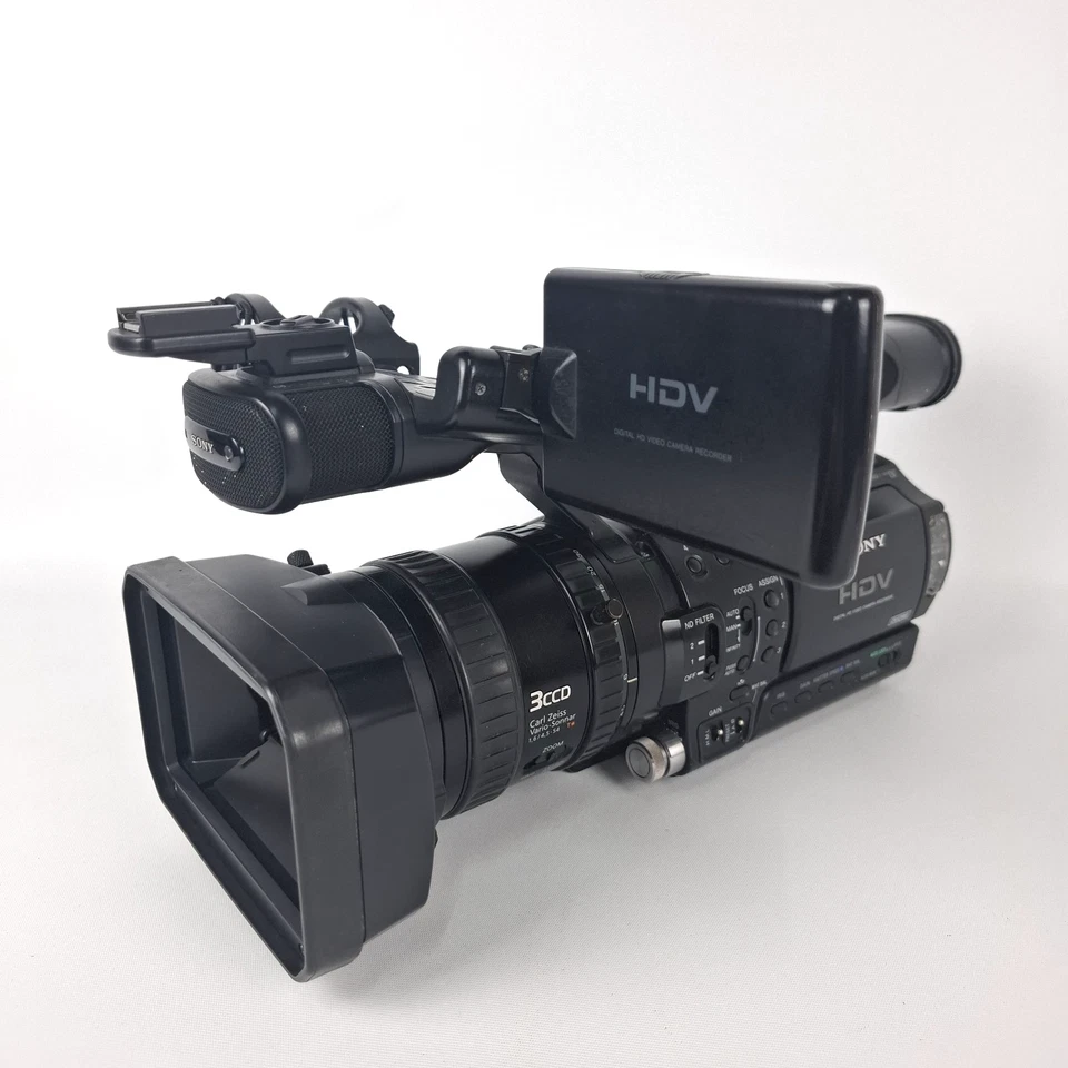 Sony Video Camera HVR-Z1P Digital HD Recorder HDV 1080i DVCAM w/ Accessories Box - Image 2 of 4