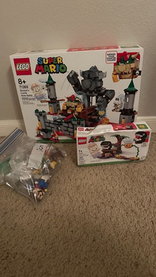 #ad LEGO Super Mario: Bowser#x27;s Castle Boss Battle starter kit and Jungle encounter $125.00