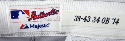 2014 Miami Marlins Game Issued graue Baseballhose Größe 38 DP99545 - Bild 6 von 7