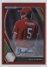 2021 Panini Prizm Draft Picks Red Prizm Auto 44/50 Ben Kudrna #PDP43 Auto 2a9