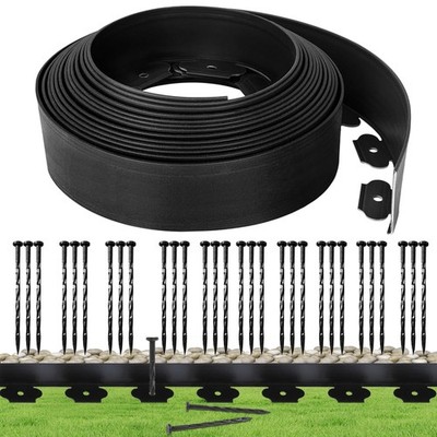 Landscape Edging Borders 33FT Extra Tall 4IN Outdoor Edging Borders Plastic F...