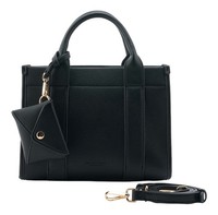 Seidenfelt Manufaktur Meloy Tote Handtasche UmhäNgetasche Tasche Black Schwarz