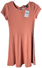 Forever 21 Womens short sleeve mini dress w/ open back, size Medium (M)