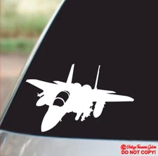 F-15 EAGLE FIGHTER JET Vinyl Decal Sticker Car Window Wall Bumper Military USA