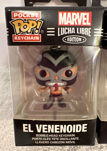 Funko POP! Marvel Lucha Libre Aracno Venenoide Animal Indestructible 3 Keychains - Picture 3 of 9