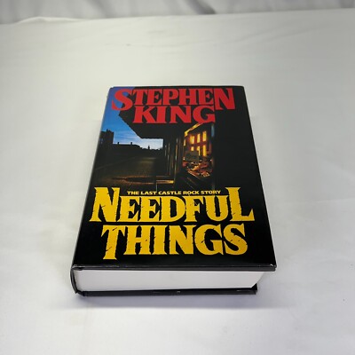 Stephen King Needful Things Hardcover Book Club Edition w/ DJ 1991 Book Dust